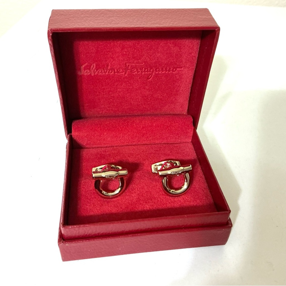 Salvatore Ferragamo Gem Gancio Cufflinks